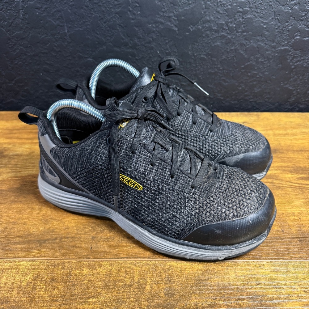 KEEN Utility Sparta 1021349 Black Textile‎ Aluminum Toe Work Shoe Womens 7